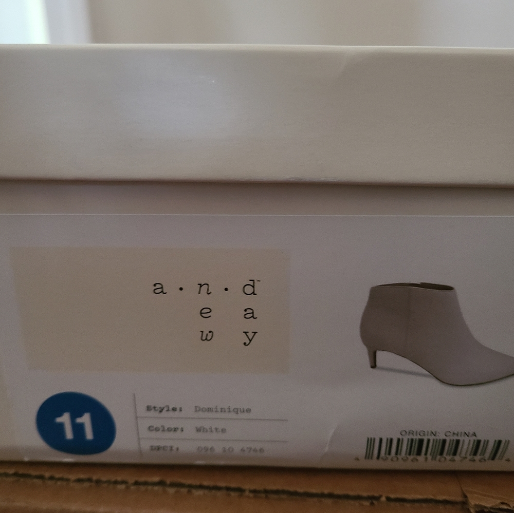 White bootie size 11